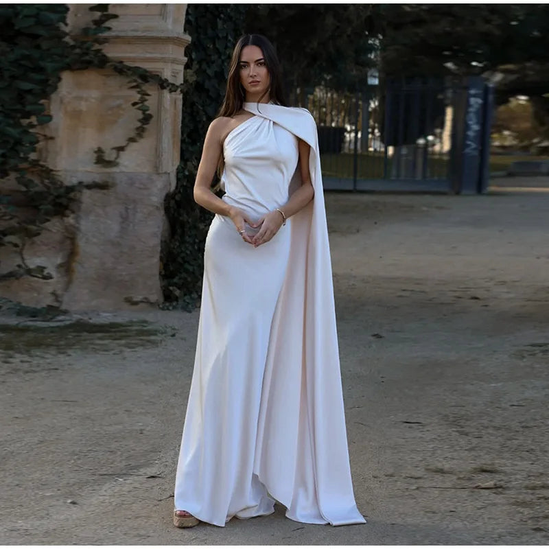 Elegante Feste Band Frauen Halfter Kleid Off Schulter Ärmellose Backless Dünne Weibliche Maxi Kleider 2025, Sommer Neue Chic Dame Robe