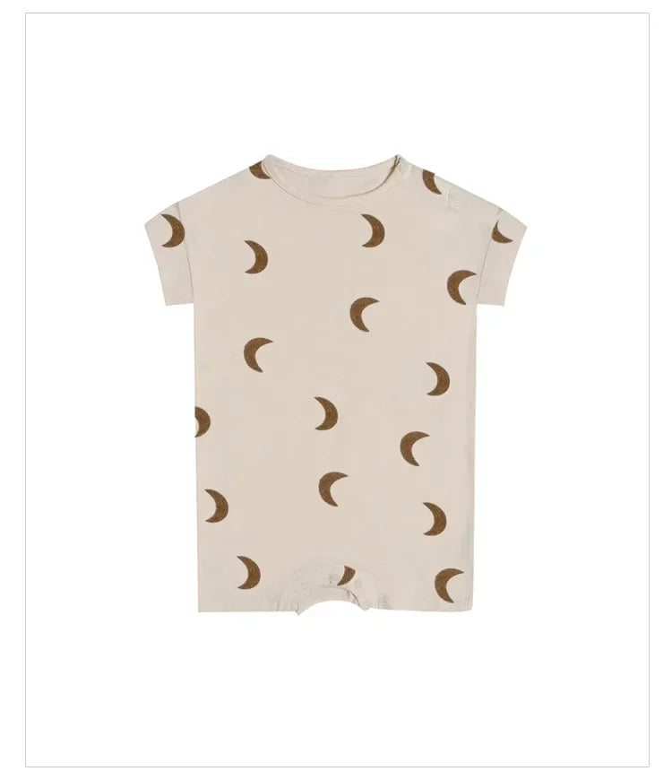 0-24M Neugeborenen Kind Baby Jungen Mädchen Kleidung Drucken Baumwolle Strampler Nette Süße Einteilige Overall Sommer Neue geboren Outfit
