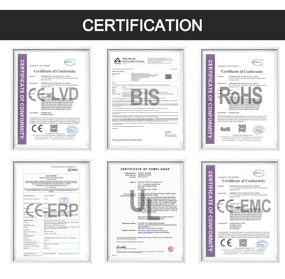 UL-gelistetes COB-LED-Streifenlicht, 320 480 LEDs/m, 16,4 Fuß, flexibles Klebeband mit hoher Dichte, 3000–6500 K, RA90, LED-Leuchten, DC12 V, 24 V