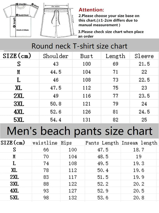 A Comfortable Summer Men's Suit Featuring Short-sleeved Shirts And Loose Shorts, A Two-piece Outdoor Fashion Set.