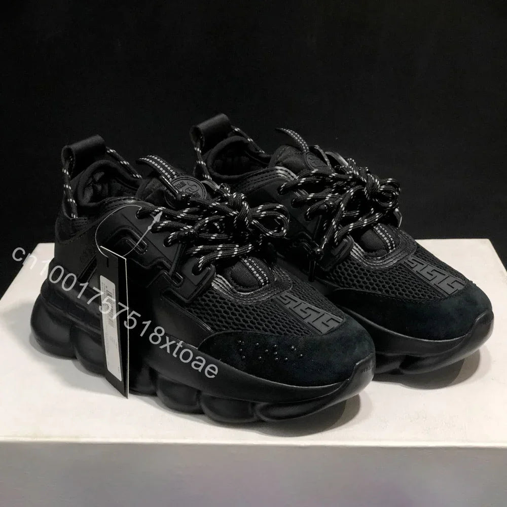 Luxus-Outdoor-Freizeitschuhe der Größe 36–45 für Männer und Frauen, modische Freizeit-Turnschuhe, Herbst-Winter, dicker Boden, niedrige Sportschuhe