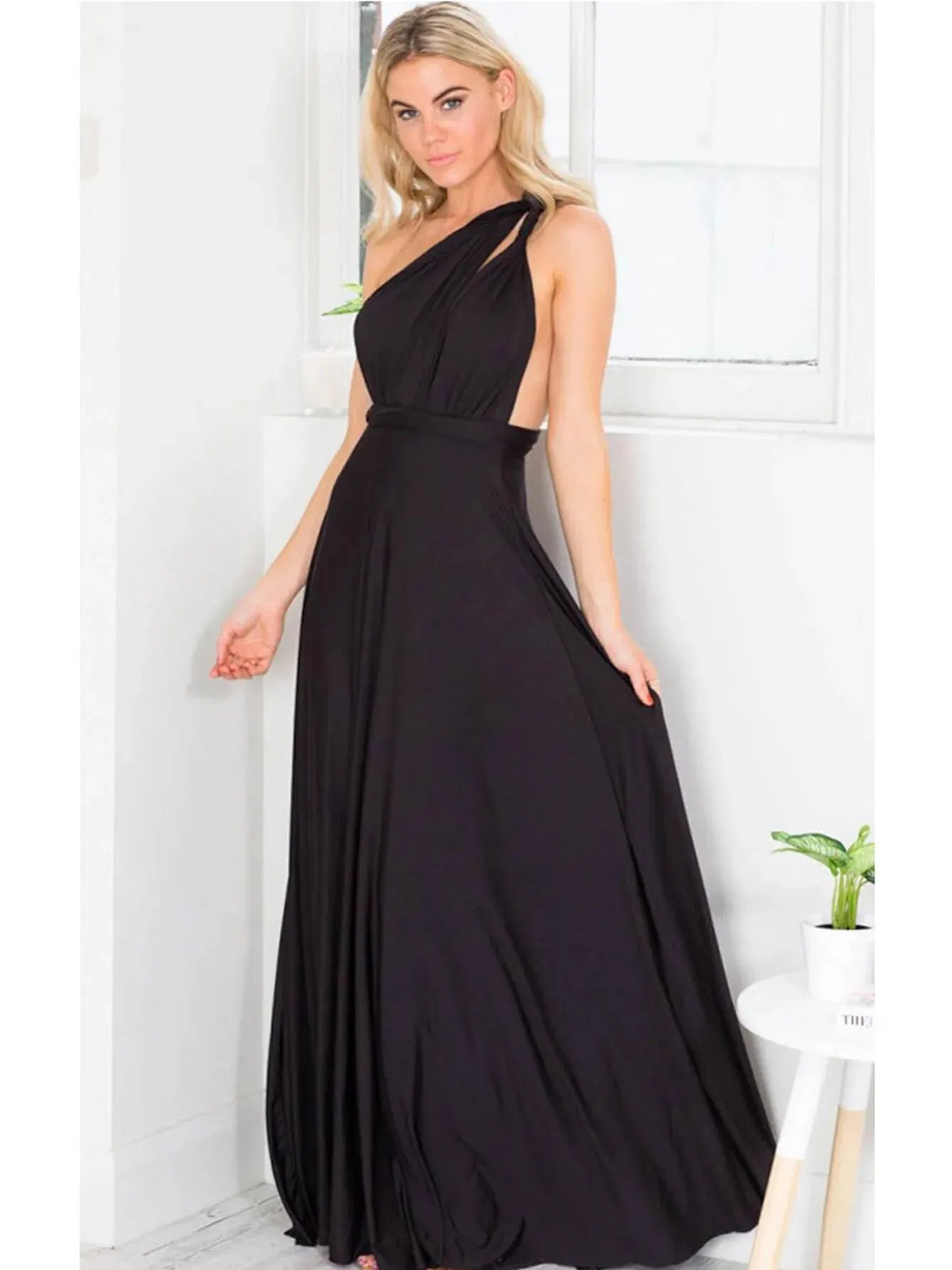 Sexy Frauen Multi way Wrap Cabrio Boho Maxi Club rotes Kleid Verband langes Kleid Party Brautjungfern Unendlichkeit Robe Longue Femme