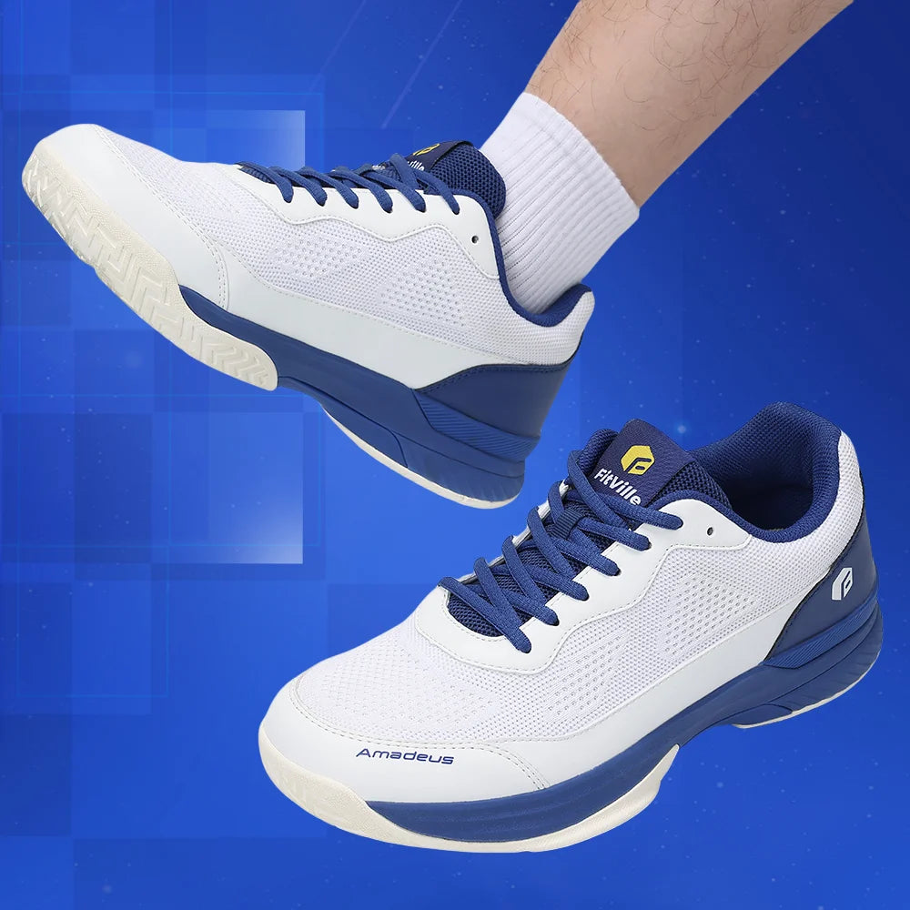 FitVille Professionelle Tennisschuhe für Herren, Soprt-Schuhe, Trainings-Sneaker, rutschfest, schweißabsorbierend, geschwollene Füße, Fußgewölbeunterstützung