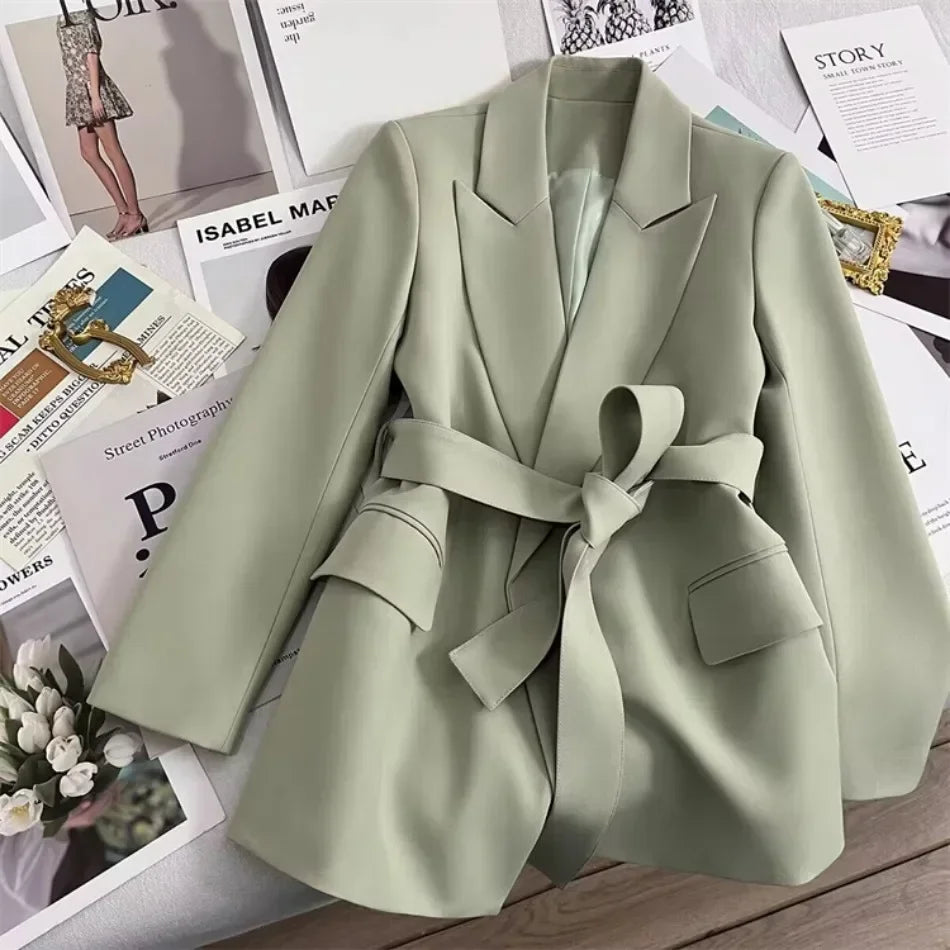 Blazer für Damen, Frühling und Herbst, neu in der Oberbekleidung, Bürodame, modische Blazer, lockere Passform, Damenbekleidung, Mäntel, Damenjacke