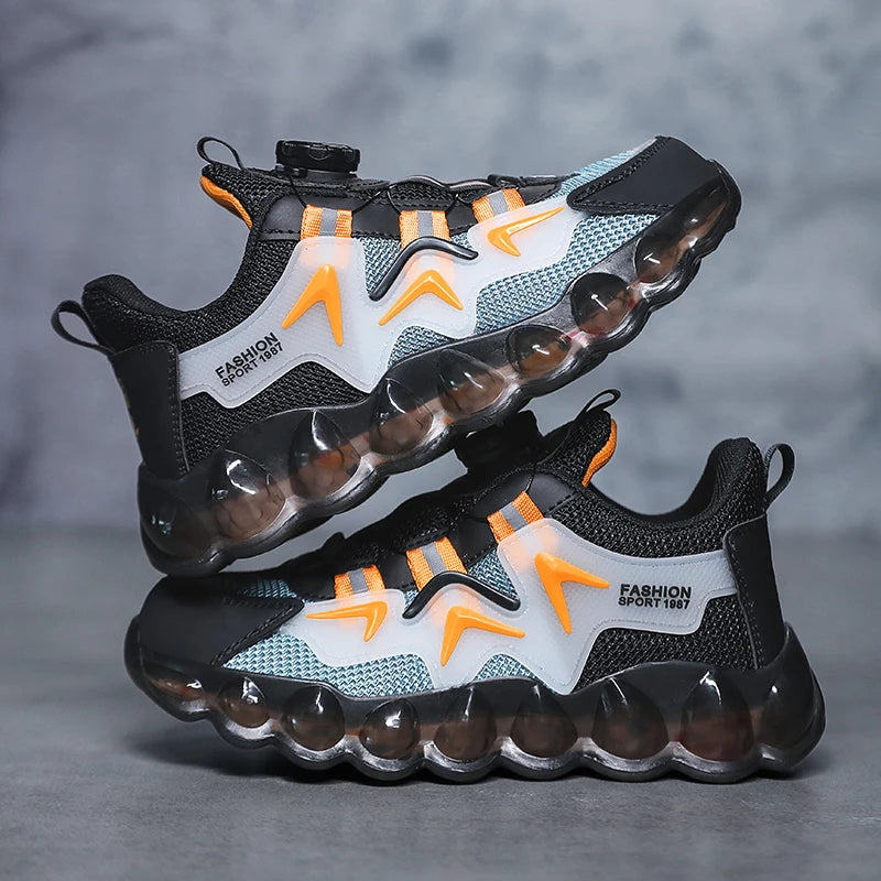 Kids Running Shoes Mesh Breathable Casual Sneakers for Children Lightweight Sport Shoes Boys Girl Non-Slip Pink Outdoor