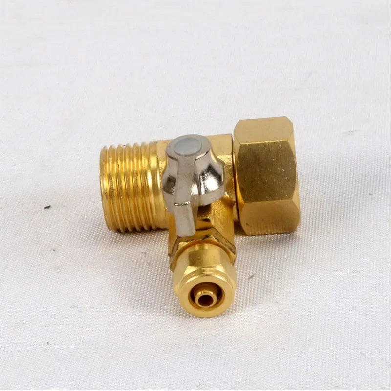 1/2'' To 1/4'' Brass Ball Valve RO Water Purifier Adapter Garden Water Ball Valve Tap Connector Hardware Accessories