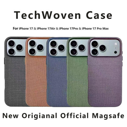 for Magsafe Techwoven Magnetic Case for Original IPhone 17Pro Max 17Pro Business Cases Wireless Charging Full Protect Cover.
