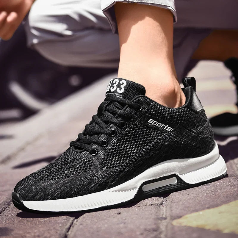 Männer Turnschuhe Aufzug Schuhe Versteckte Heels Atmungsaktive Erhöhung Schuhe für Männer Erhöhen Einlegesohle 6CM Sport Casual Höhe Schuhe
