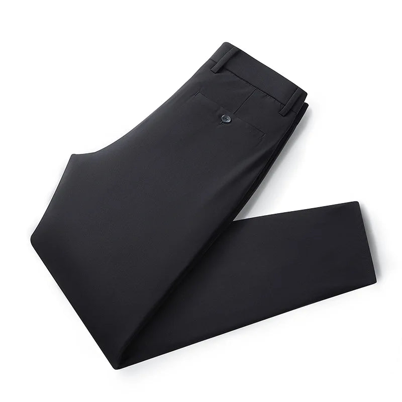 Men's Winter Formal Down Pants Goose Feather Warm Trousers Business Suit Pants for Man calca termica masculina inverno PT-597