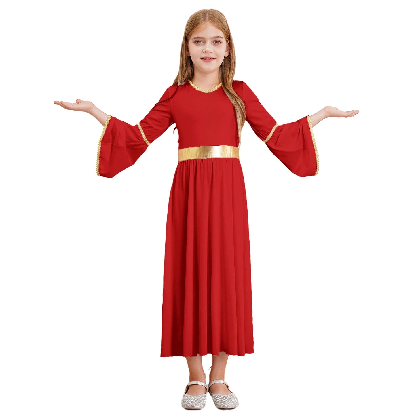 Kinder Mädchen Engel Kostüm Weiß Griechischer Gott Robe Halloween Cosplay Kleid Rollenspiel Karneval Performance Kleid mit Flügeln Dress Up
