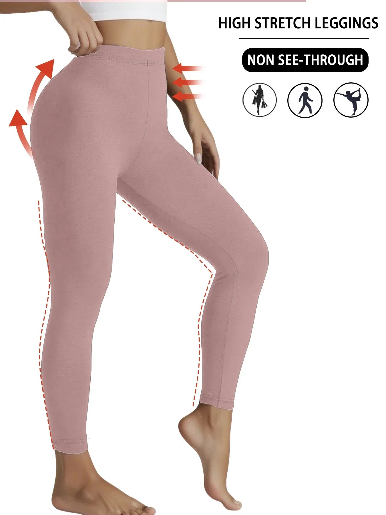 Superweiche, mit Fleece gefütterte Leggings für Damen, Workout, Yoga, Laufen, Thermo-Warmhose für kalten Winter