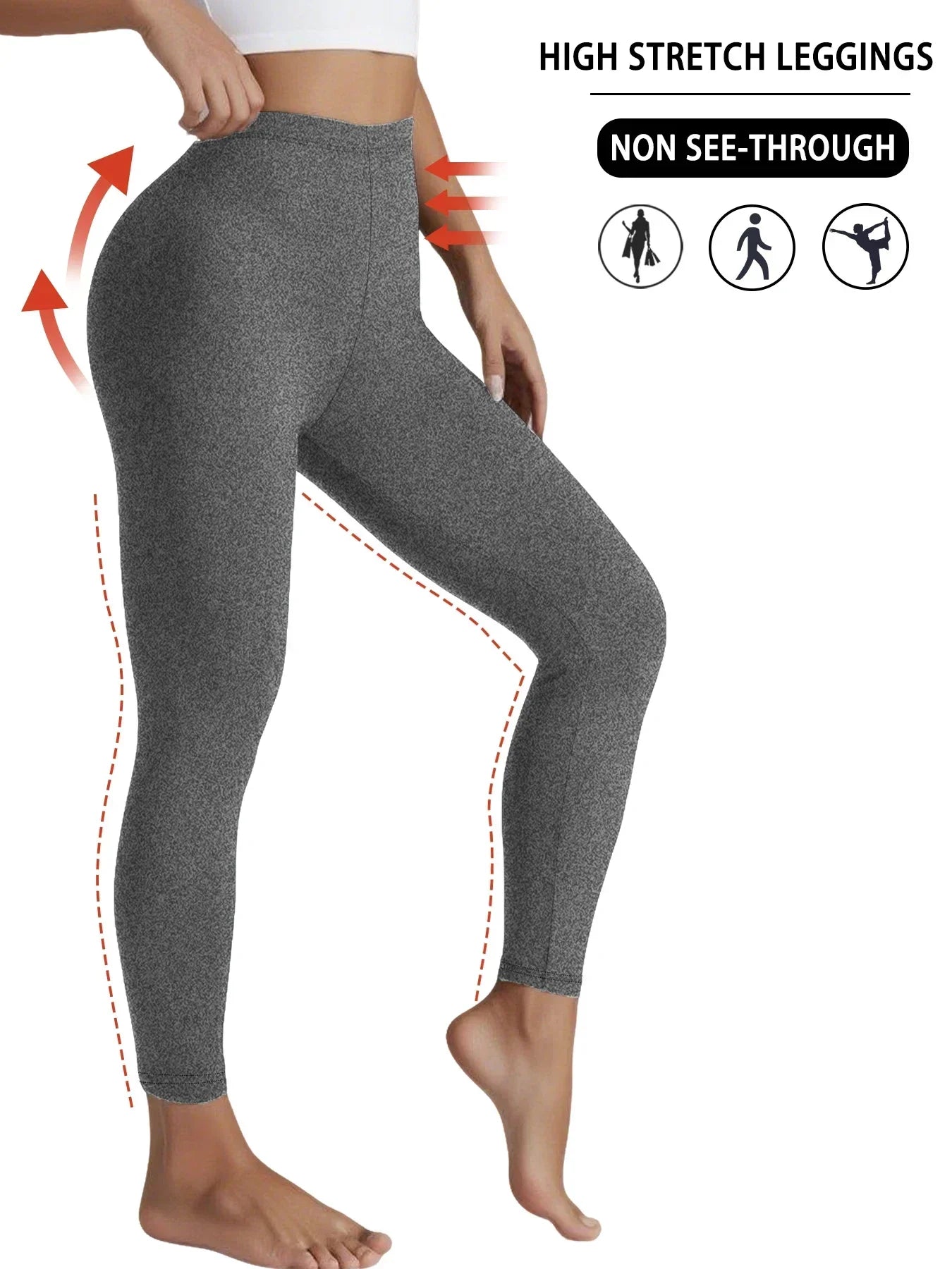 Superweiche, mit Fleece gefütterte Leggings für Damen, Workout, Yoga, Laufen, Thermo-Warmhose für kalten Winter