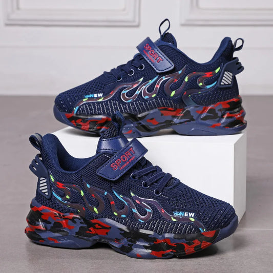 Boys Running Shoes 2022 Design Children Sneakers Mesh Kids Casual Sneakers 7-12 Years Children Sneakers for Boys.