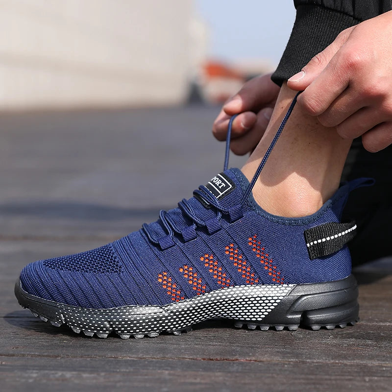 Männer Casual Turnschuhe Mesh Leichte Atmungsaktive Weiche Sohlen Laufschuhe Slip-on Männlichen Wohnungen Müßiggänger Schuh Trainer Zapatos hombre