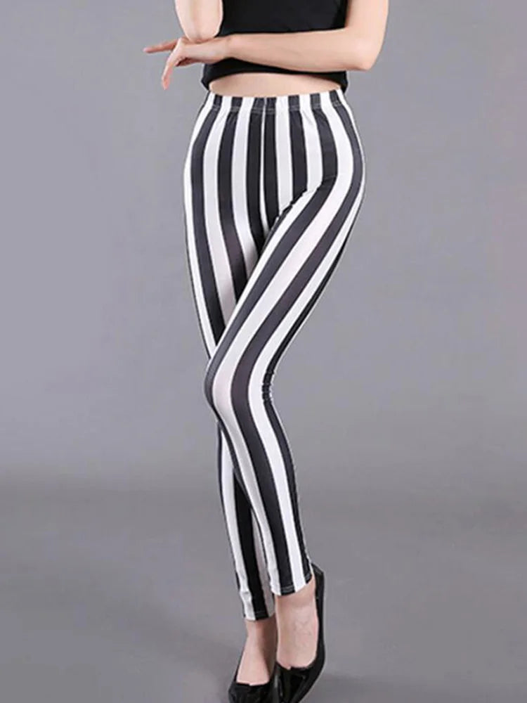 CUHAKCI Weibliche Fitness Leggings Frauen Drucken Plaid Leggings Dame Sexy Dünne Bleistift Hosen Push-Up Elastische Taille Hose