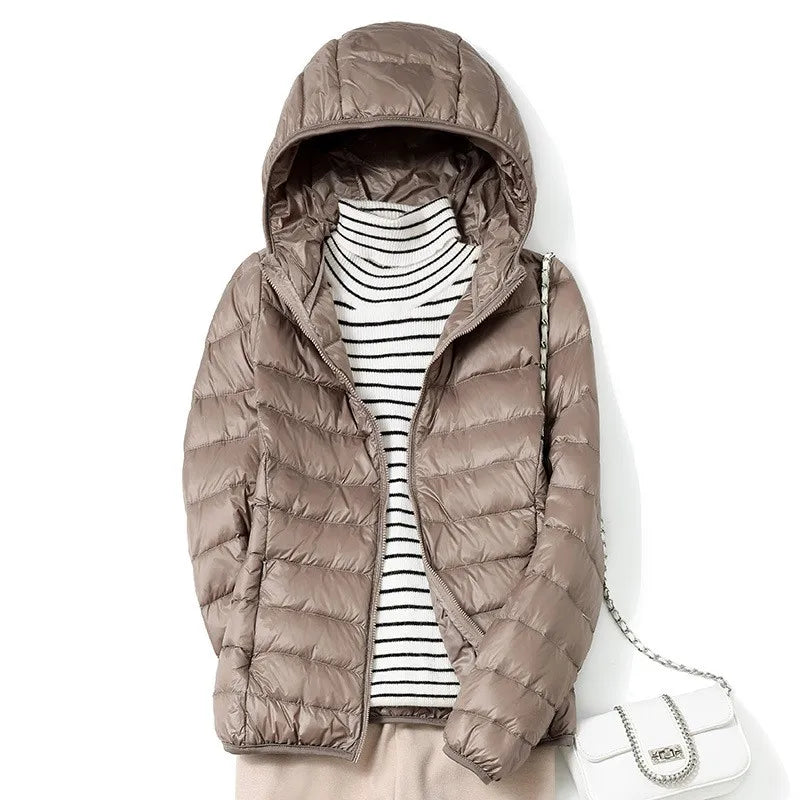 13 Farbe Neuankömmlinge Frauen Mode kurze ultraleichte dünne packbare Puffer Jacken weibliche süße Stil koreanische Daunen mäntel