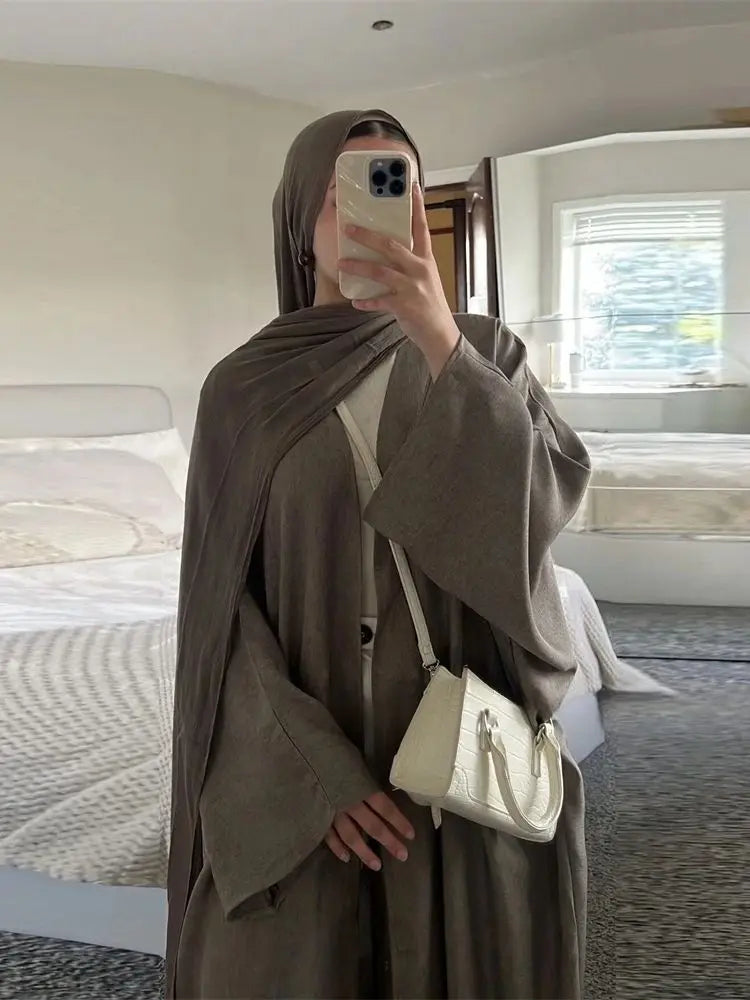 Ähnliche Baumwolle Leinen Batwing Kimono Abaya Dubai Islam Muslimischen Kleid Für Frauen Kebaya Kaftan Robe Musulmane Kaftan Marocain Femme