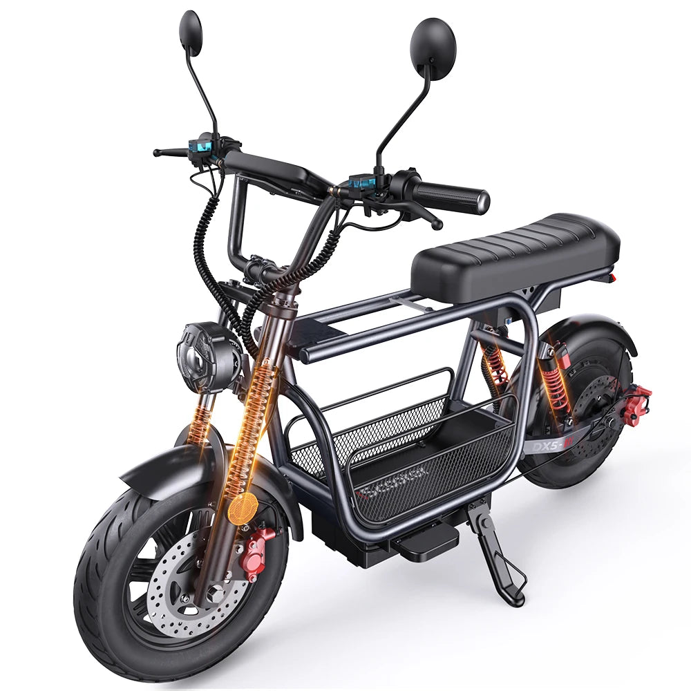 Iscooter DX5 Adult Electric Scooter 1500W 48V 15.6Ah Battery E Scooter 15 Inch Vacuum Inflatable Tires City Electric Scooter