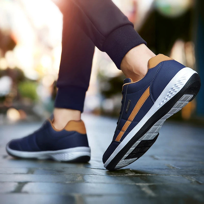 Pu Leder Männer Schuhe Turnschuhe Trend Casual Atmungsaktive Freizeit Männlichen Turnschuhe Nicht-Slip Schuhe Vulkanisierte Schuhe Tenis Masculino