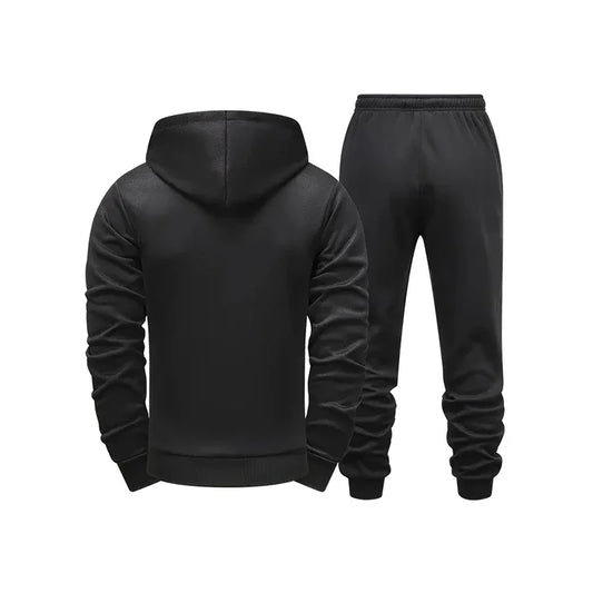 2025 New Arrival Men's Bushido Print Hoodie Sweatpants High Quality Male Outdoor Casual Sport Jogging Suit Motorcycle Zip Outfit.
