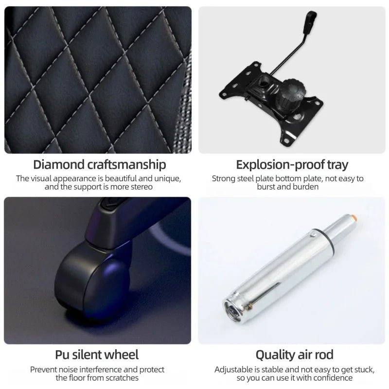 Gaming-Stuhl, Racing-Stil, ergonomischer Computer-Schreibtischstuhl, sitzender Heimcomputer, Gamer-Sofa, Studentenwohnheim, drehbarer Einzelstuhl