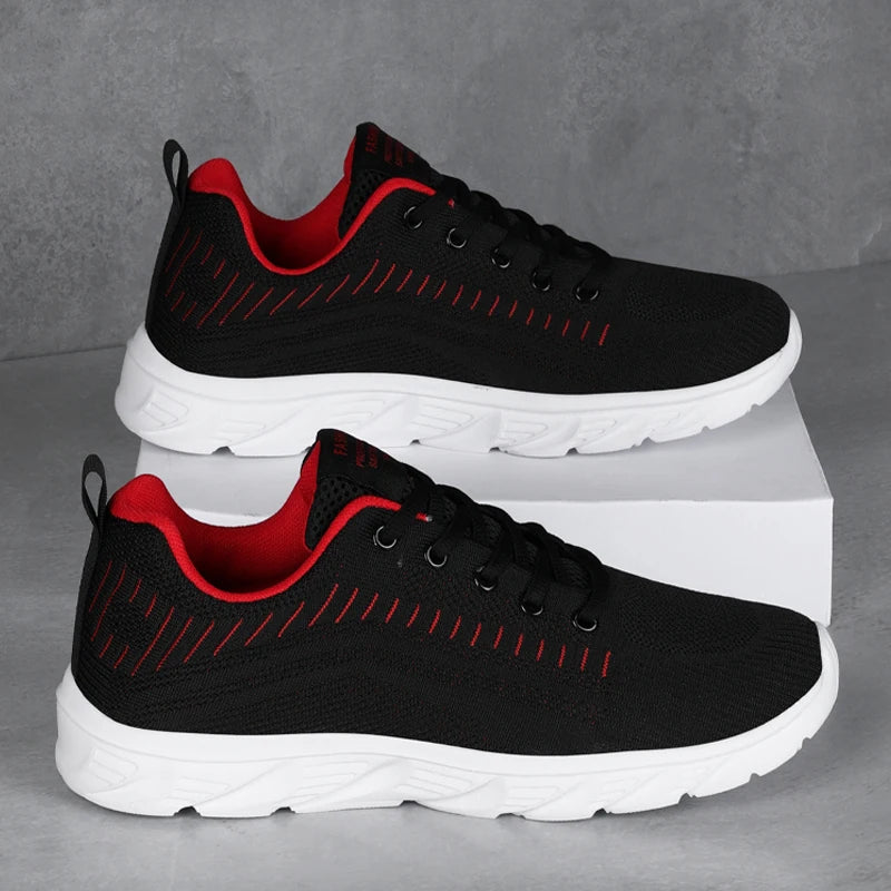 YRZL Lightweight Running Shoes Breathable Non-Slip Running Shoes Men Comfortable Sneakers Outdoor Sports Soft Wear-Resistant