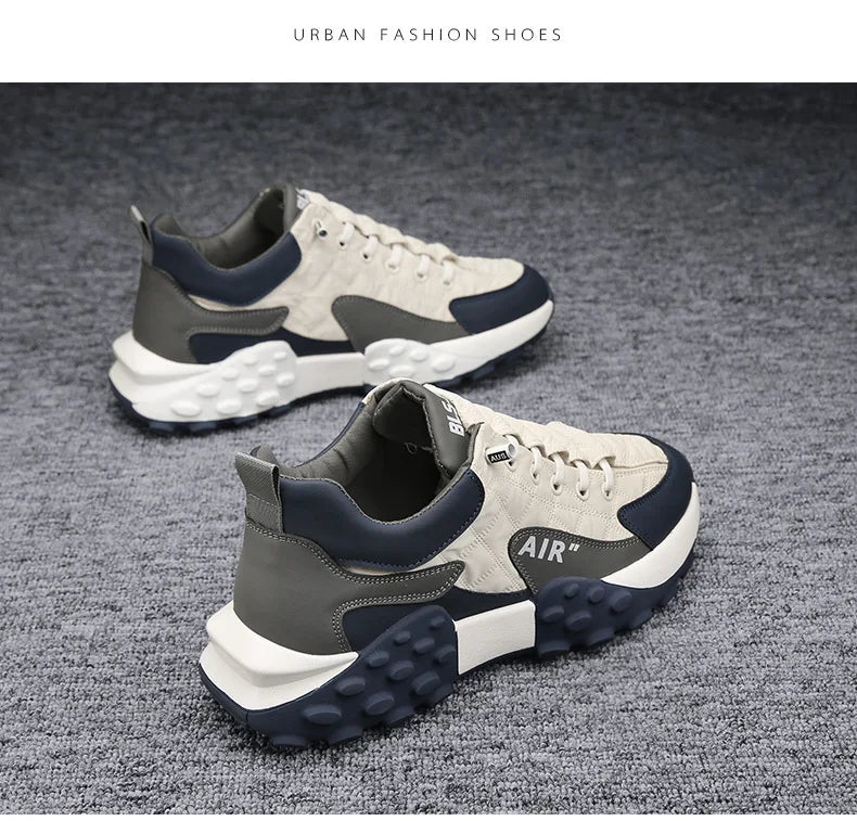 Männer Turnschuhe Plattform Männer Schuhe 2025, Neue Laufschuhe für Männer Luxus Marke Lässig Vulkanisierte Schuhe Bequem Tenis Masculino