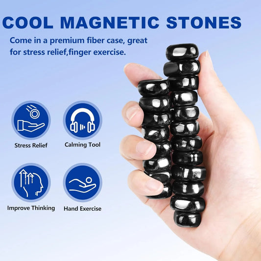 Magnet Chess Game Stones,Anti Stress Antistress Relief Fidget Toys Magnetic Stone for Adults ADHD Autism Fridge Sticker Desk EDC.