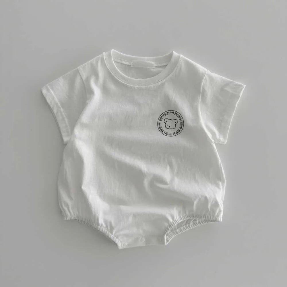 0-2Y Sommer Baby Body Niedlichen Cartoon Gedruckt Einteiliges für Kleinkinder Mädchen und Jungen Baby Kleidung Kleinkind Kurzarm Overall