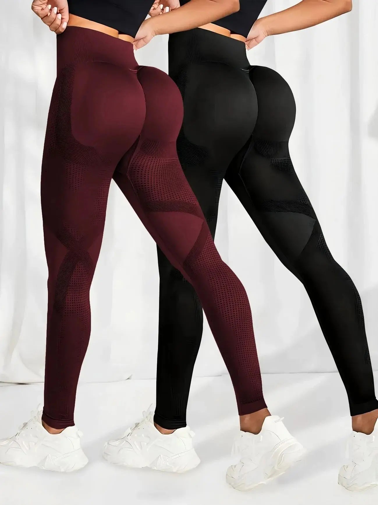 Atmungsaktive Yoga-Leggings mit hoher Taille für Damen, einfarbig, Bauchkontrolle, Sportbekleidung, bequeme Fitness-Studio-Strumpfhose, Activewear