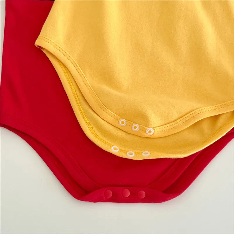 Winnie The Pooh Bär Baby Body Neugeborenen Langarm Strampler Kleinkind Jungen Mädchen Overall Kleidung K3529