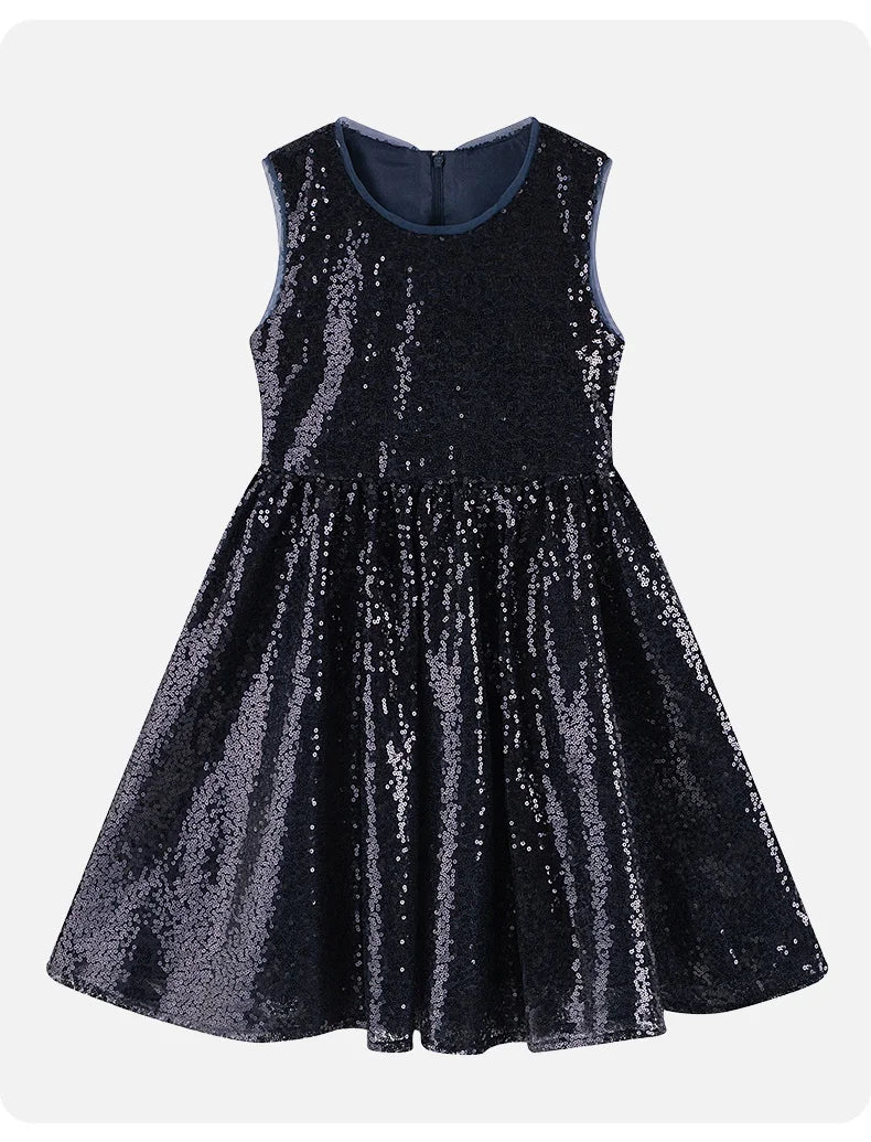 Luxus Kinder Klavier Rezitieren Leistung Pailletten Kleid Mädchen Hochzeit Geburtstag Party Kleidung Kind Elegante Zeremonie Jahrestag Kleid