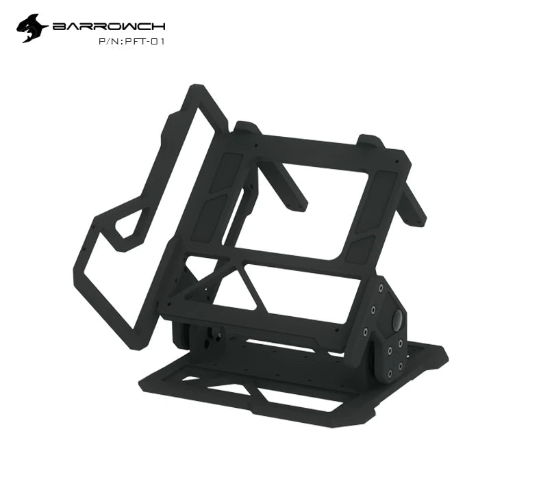 Barrowch ITX Open Frame Aluminum Alloy Water-cooling Computer Case DIY Adjustable Angle PFT-01