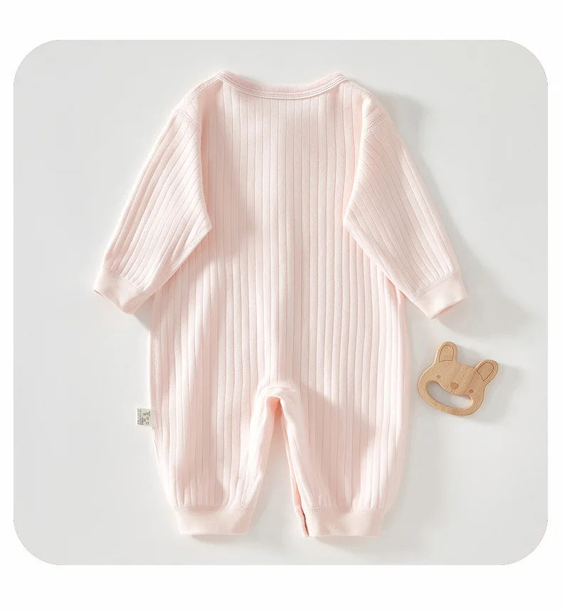 Frühling und Herbst 0-12 Monate Baby Strampler Hochwertige Neugeborene Mädchen Jungen 100 % Baumwolle Kleidung von Langarm Säuglingskleidung