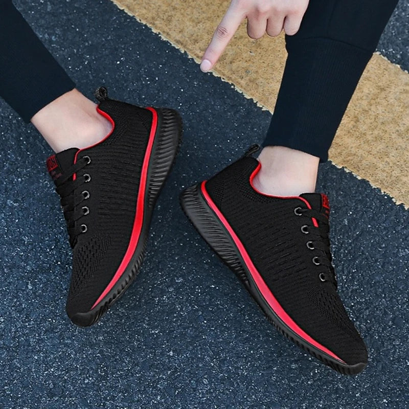 Männer Rennen Gehen Stricken Schuhe Mode Lässig Turnschuhe Atmungsaktive Sport Sportlich Gym Leichte Männer Turnschuhe Casual Schuhe