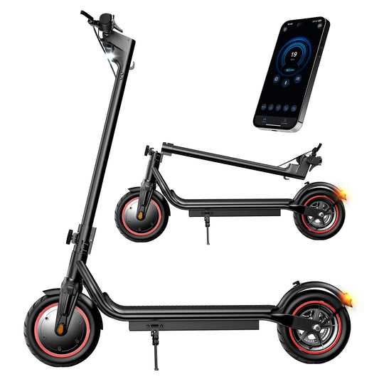 ISCOOTER W5 Electric Scooter Adults 350W motor 36V7.8Ah E-Scooter 8.5" Inflatable road Tires Foldable EScooter.