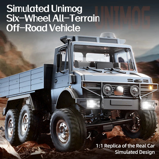 C8823 6WD RC Car 1/18 Off-road Remote Control Vehicle 2.4G High Speed Climbing Transport Rescue Crawler Model Toys for Children.