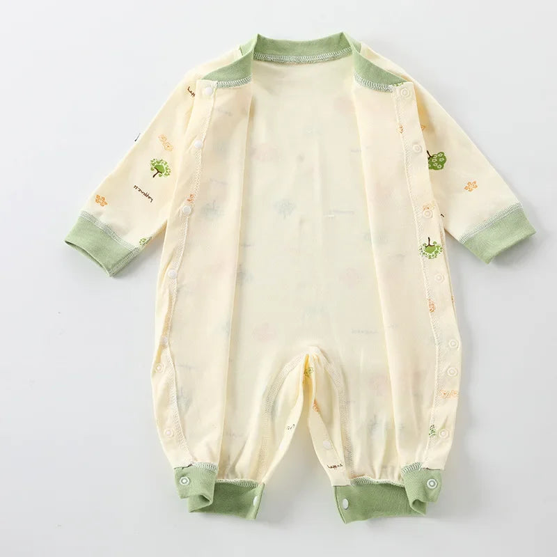 Baby-Body, Baumwolle, bedruckt, langärmelig, für Jungen und Mädchen, für Kleinkinder, Komfort, Creeper, Einteiler, Frühling und Herbst