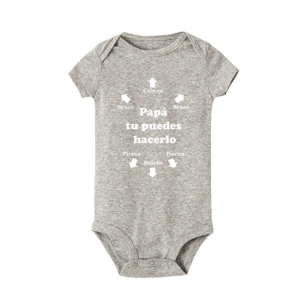 Papa Tu Es Le Meilleur Baby Body Niedlicher Sommer Baby Strampler Body Jungen Mädchen Kleidung Outfits Babykleidung Vatertagsgeschenk