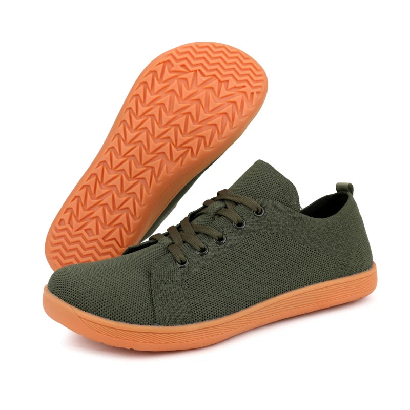 Barfußschuhe mit breiter Zehenpartie für Herren und Damen, minimalistische Wandersneaker | Zero Drop Sole | Atmungsaktives Mesh