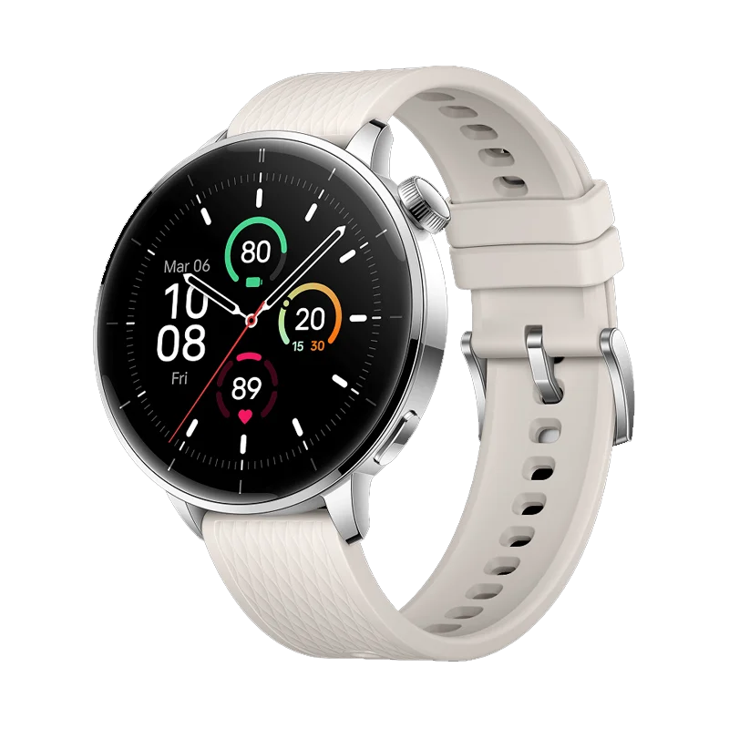 OnePlus Watch 3 43mm Smartwatch 1.32 inches AMOLED Display Snapdragon W5 Gen 1,7 days Battery Bluetooth 5.2 NFC Google Wallet,SpO2,Sleep Blood Oxygen,Heart rate tracking,100+ original watch faces and Google play