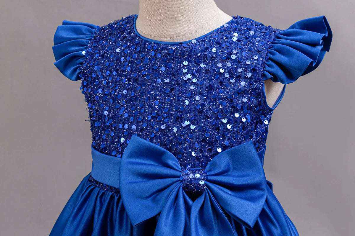 Performance Formelles Partykleid für Mädchen, Kinderkleidung, Paillettenkleider, aktive Kleider für Mädchen, Kinderkleidung, Schwarz, 3 bis 10 Jahre