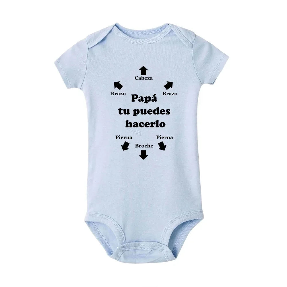 Papa Tu Es Le Meilleur Baby Body Niedlicher Sommer Baby Strampler Body Jungen Mädchen Kleidung Outfits Babykleidung Vatertagsgeschenk
