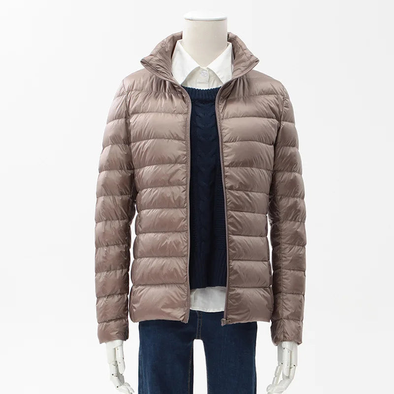 13 Farben Frauen Frühling Puffer Mantel 2023 Neuheiten Ultra Licht Weiße Ente Unten Jacke Koreanische Slim Fit Kurze Parkas