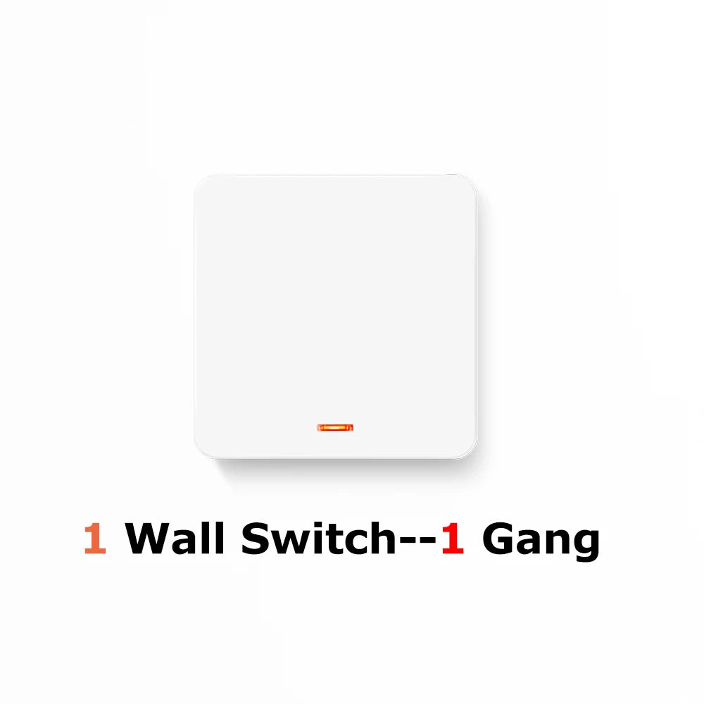 433 MHz intelligenter Lichtschalter AC 110 V 220 V Empfänger und 1/2/3 Gang 86 kabelloser Drucktastenschalter, Übertragung 50 m für Heimwerker