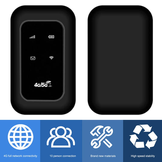 FM800 4G Lte WiFi Router Wireless 150Mbps Hotspot with SIM Card Slot Chip Portable Modem 3000mAh Mini Mobile Hotspot Plug & Play.