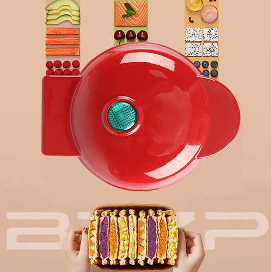 Eggette Machine Pan Breakfast Waffle Molds Mini Waffle Pot Egg Cake Oven Mini Electric Waffles Maker Bubble Egg Cake Oven.