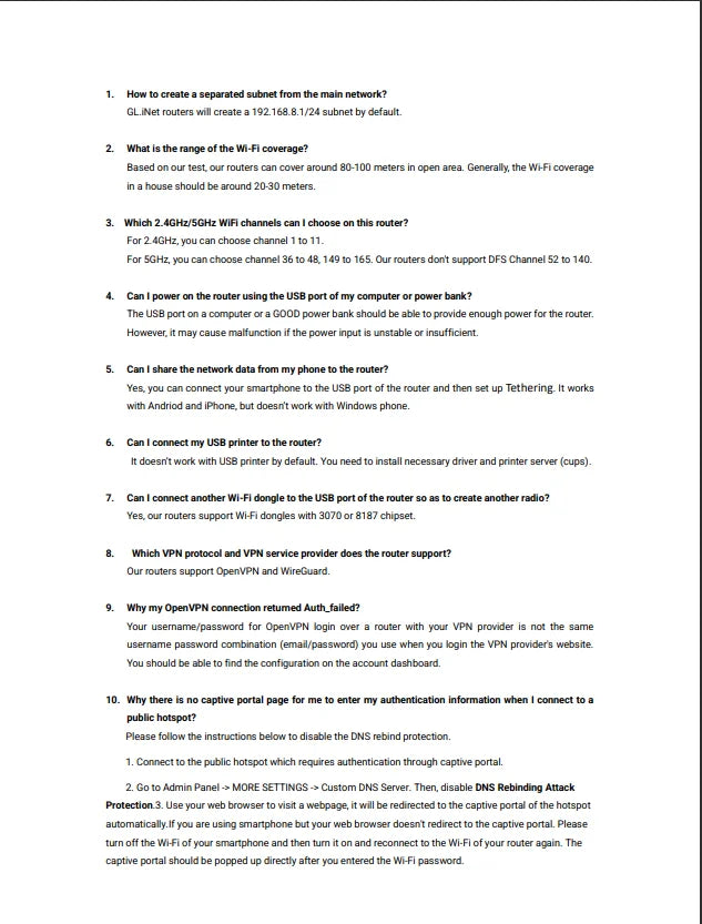 GL.iNet GL-SFT1200 (Opal) Secure Travel WiFi - AC1200 Dual Band Gigabit Ethernet Wireless Internet Router
