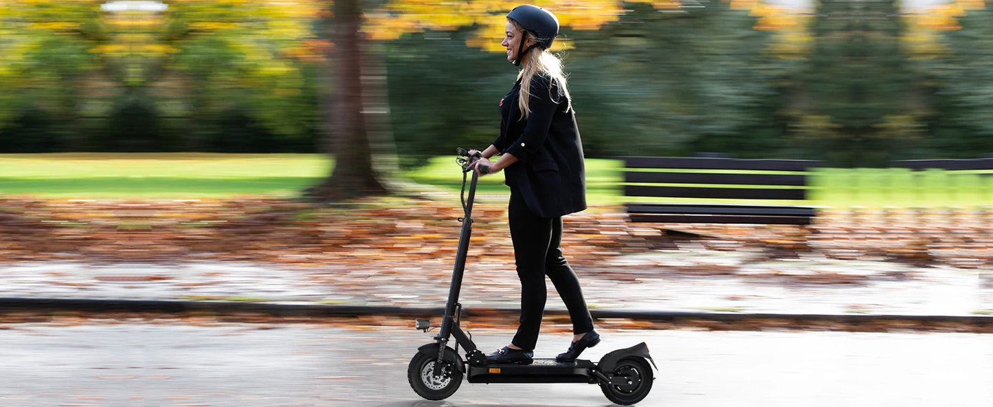 JOYOR Y8-S Electric Scooter 500W EScooter 48V 26 Ah Speed 20km/h Range 55-75km 10” Inflatable Tires Electric Scooters with ABE