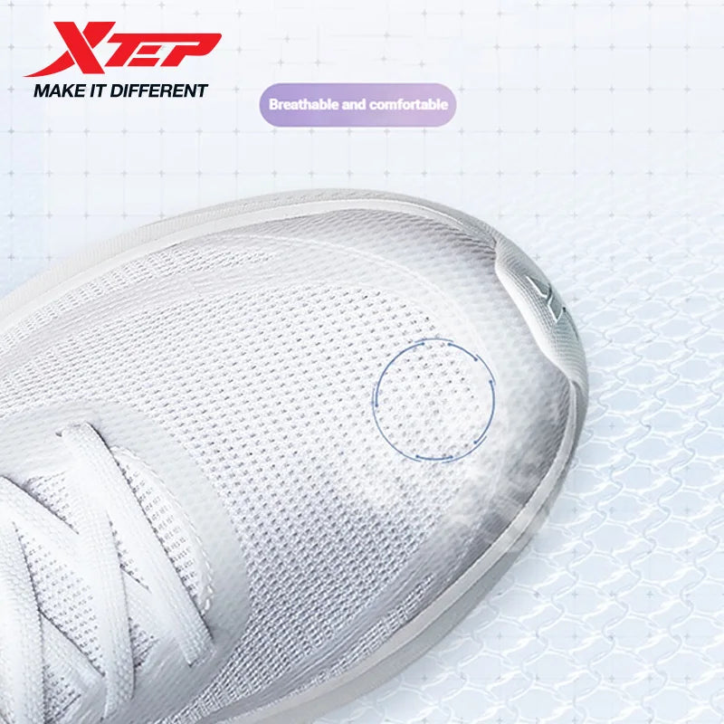 Xtep Laufschuhe für Damen, 2022, Sommer, atmungsaktiv, leicht, mit Rebound-Dämpfung, Stoßdämpfung, Sportschuhe 875218110014